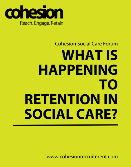 What is happening to retention in social care?